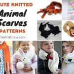 8 Cute Knitted Animal Scarf Patterns FB POSTER