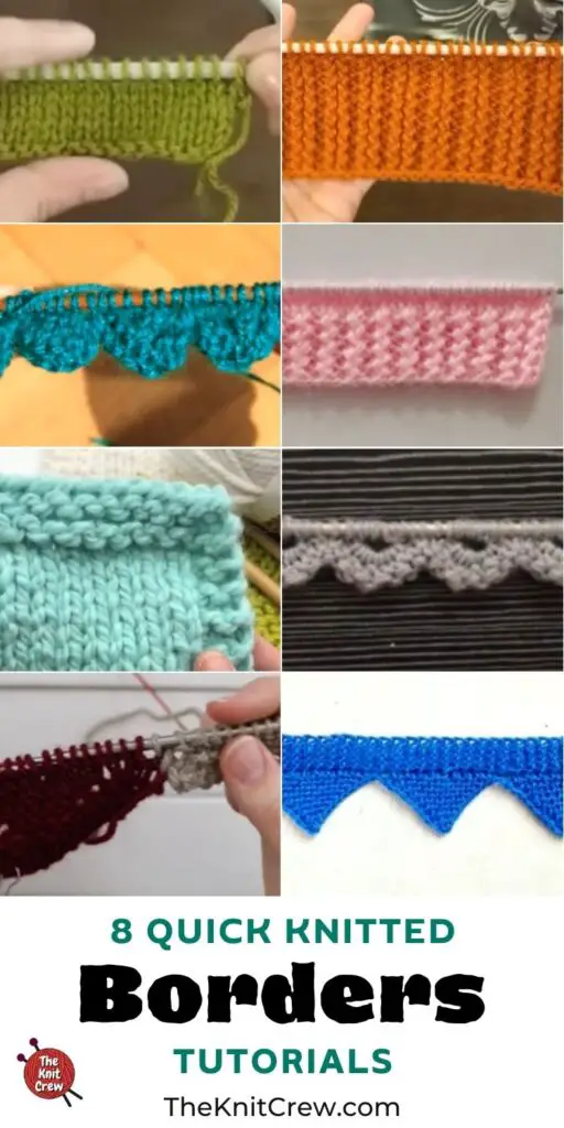 8 Quick Knitted Border Tutorials PIN 3