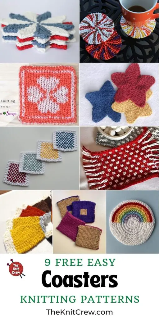 9 Free Easy Coaster Knitting Patterns PIN 3