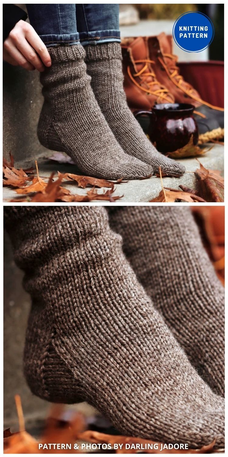 Cozy Boot Socks - 8 Cozy Knitted Socks Patterns For Winter