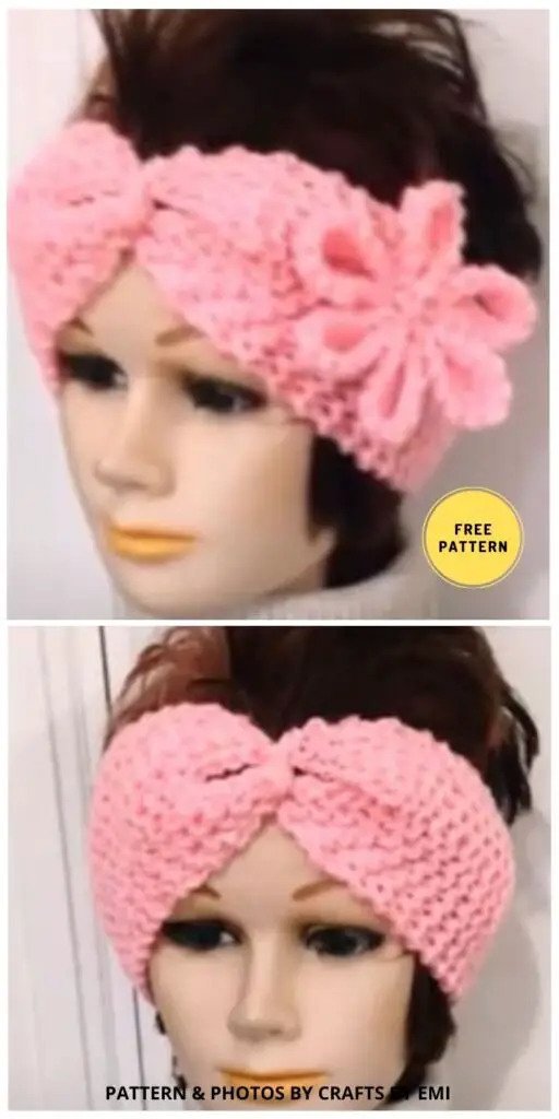 Crossed Headband - 8 Free Knitted Headband Patterns Ideas