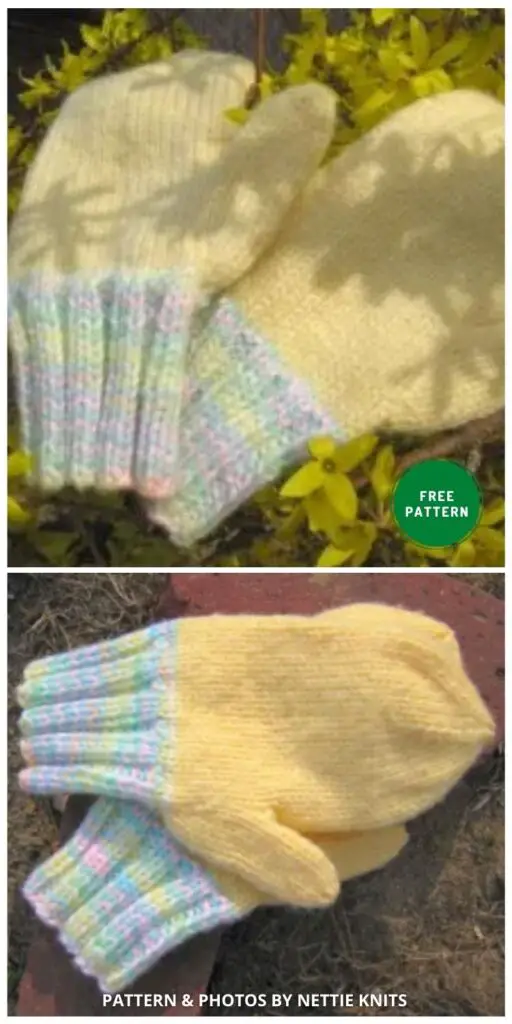 Grandma’s Mittens - 8 Best Knitted Grandma & Grandpa Gifts Patterns Ideas