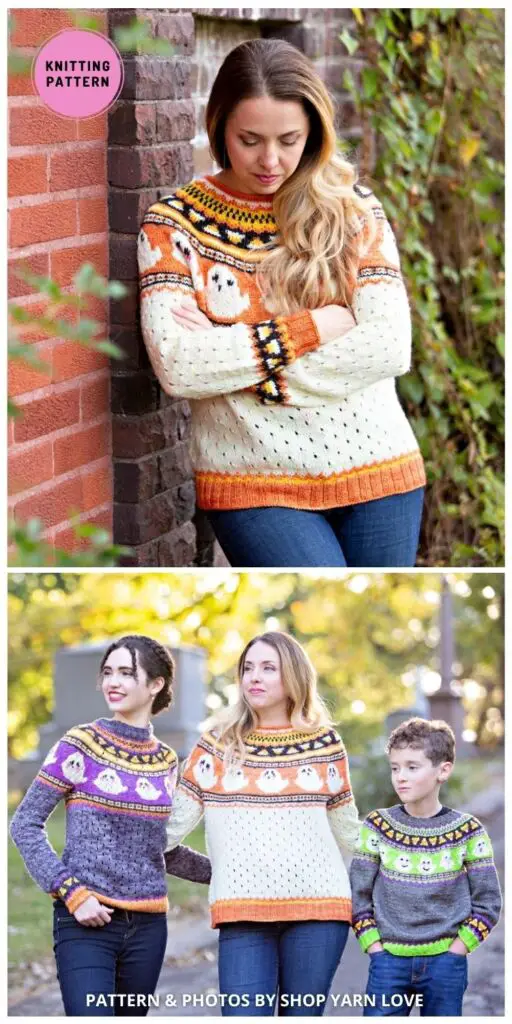 Halloween Sweater - 8 Beautiful Knitted Graphic Sweater Patterns