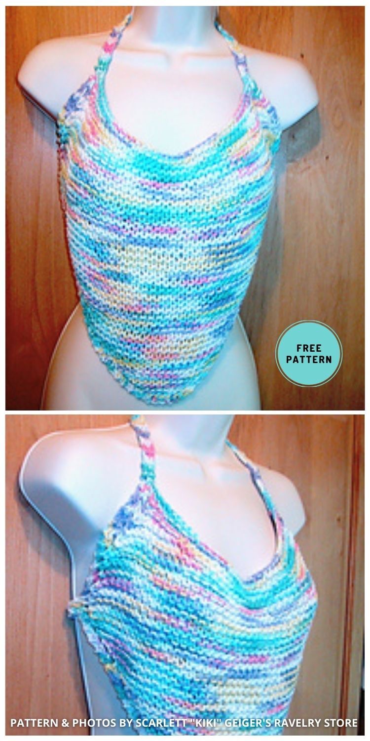 Home Alone Halter Top - 7 Knitted Halter Top Patterns For Summer