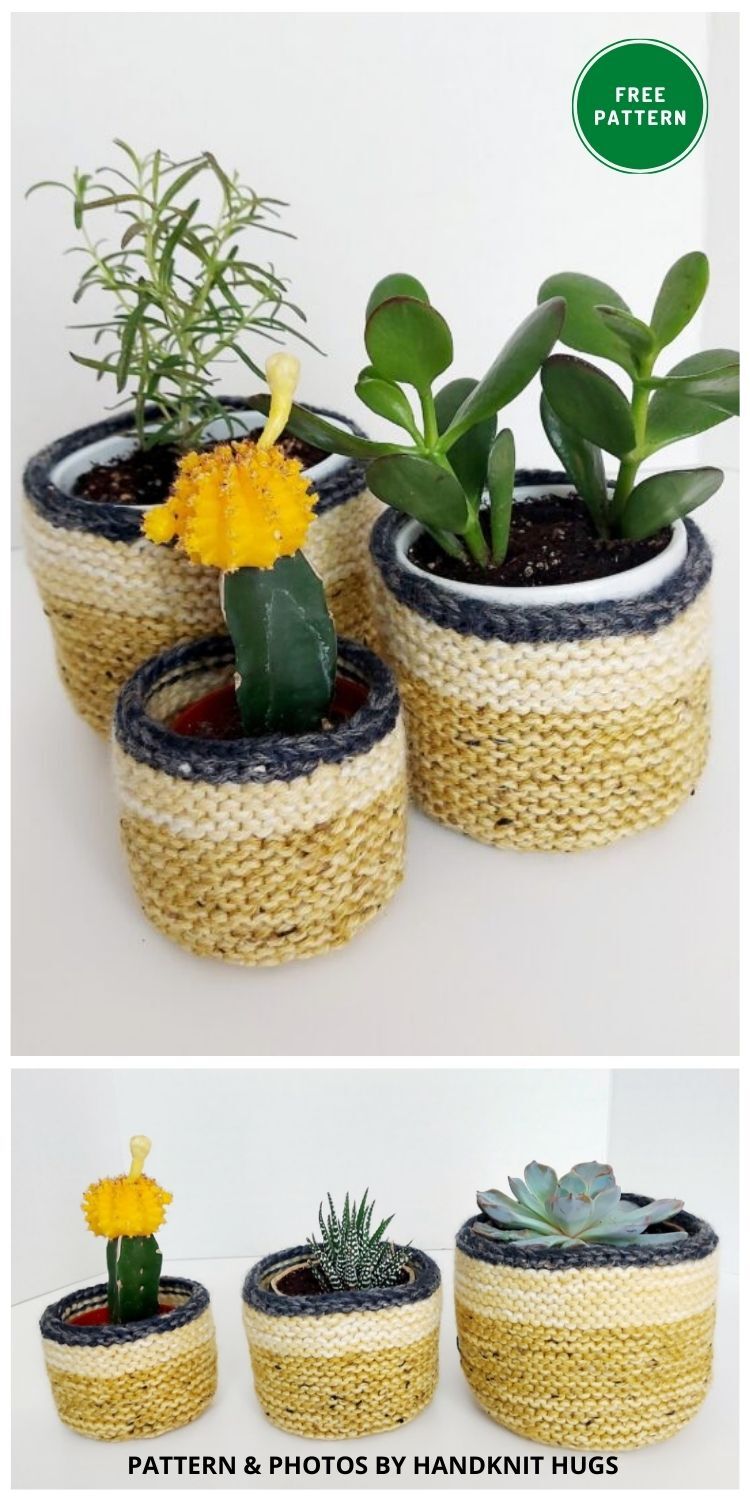 Round Nesting Baskets - 8 Free Knitted Basket Patterns For Your Home