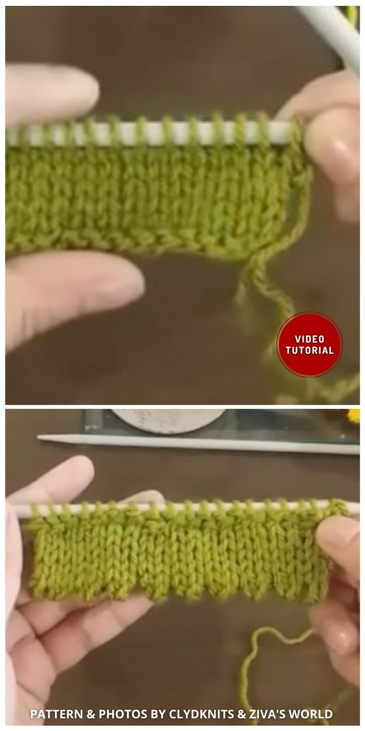 Scalloped Border - 8 Quick Knitted Border Tutorials For Beginners