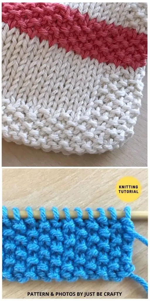 Seed Stitch - 8 Quick And Easy Basic Stitch Knitting Tutorials