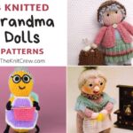 3 Knitted Grandma Doll Patterns FB POSTER