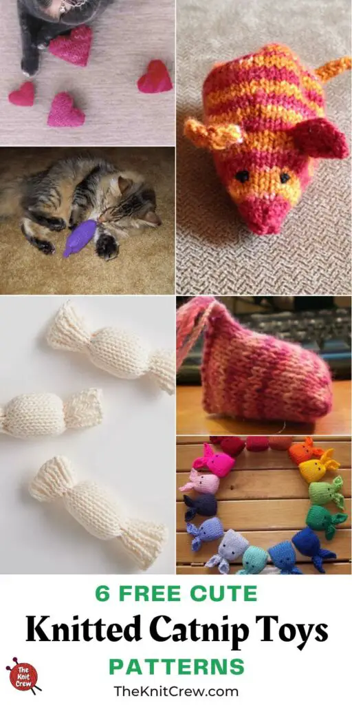 6 Free Cute Knitted Catnip Toy Patterns PIN 3