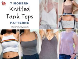 7 Modern Knitted Tank Top Patterns FB POSTER