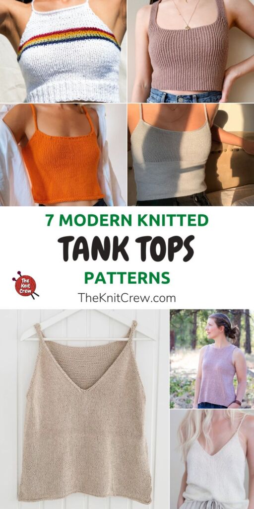 7 Modern Knitted Tank Top Patterns PIN 1