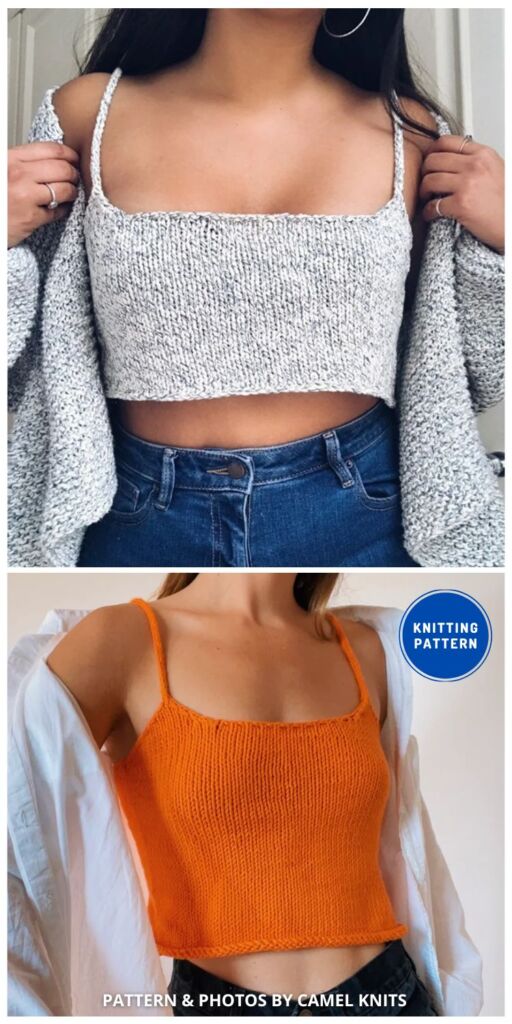 Anytime Tank Knitting Pattern - 7 Modern Knitted Tank Top Patterns