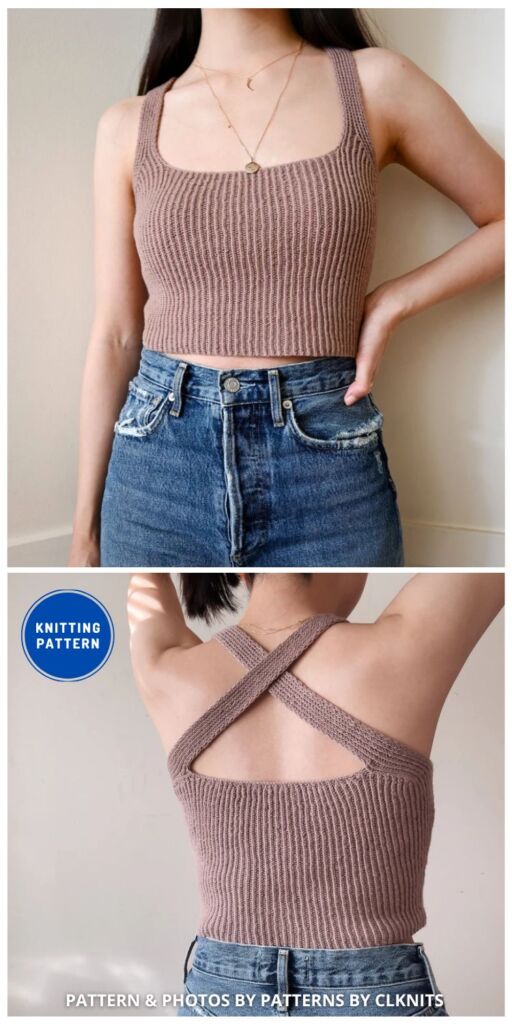 Costal Tank - 7 Modern Knitted Tank Top Patterns