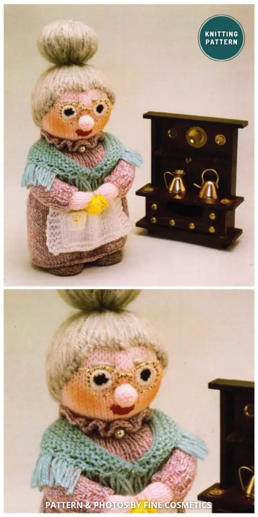 Grandma Doll Toy - 3 Knitted Grandma Doll Patterns