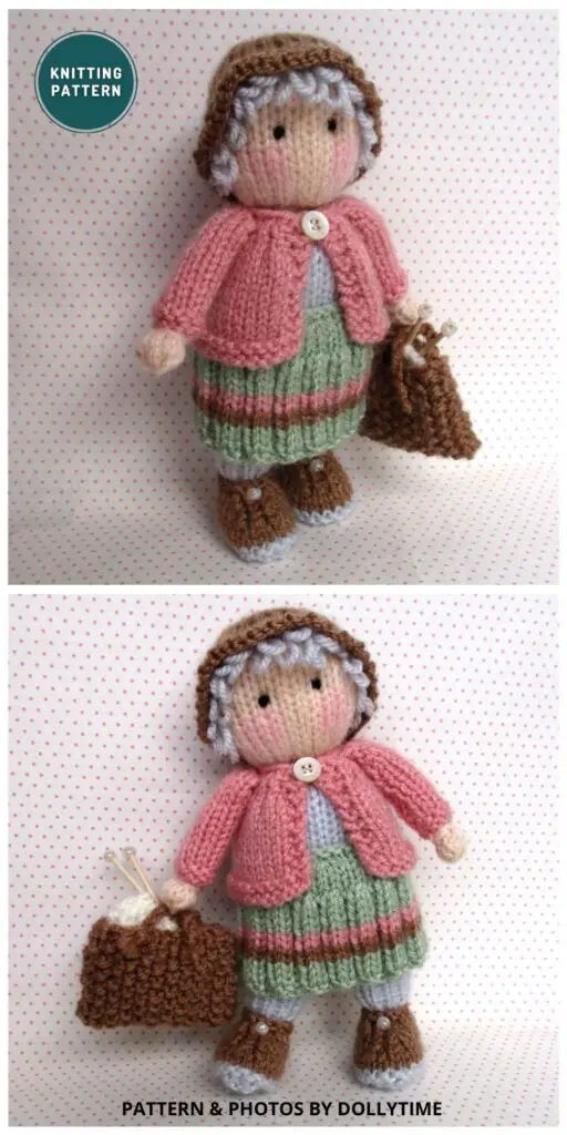 Granny Pearl - 3 Knitted Grandma Doll Patterns