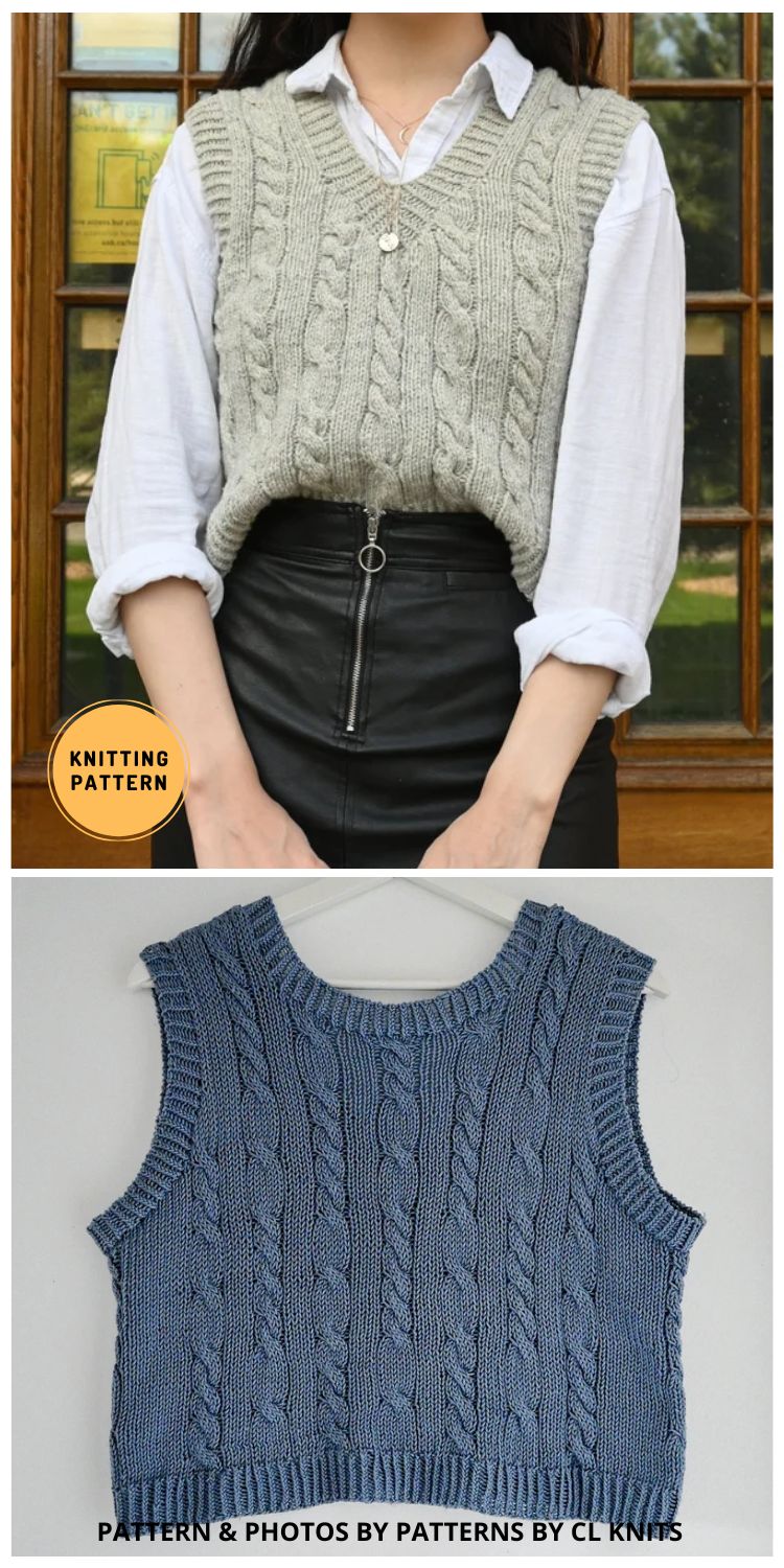 7 Stylish Knitted Sweater Vest Patterns The Knit Crew