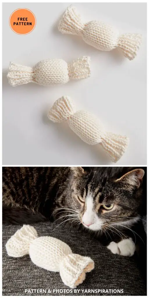 Lily Sugar'n Cream Catnip - 6 Free Cute Catnip Toy Knitting Patterns