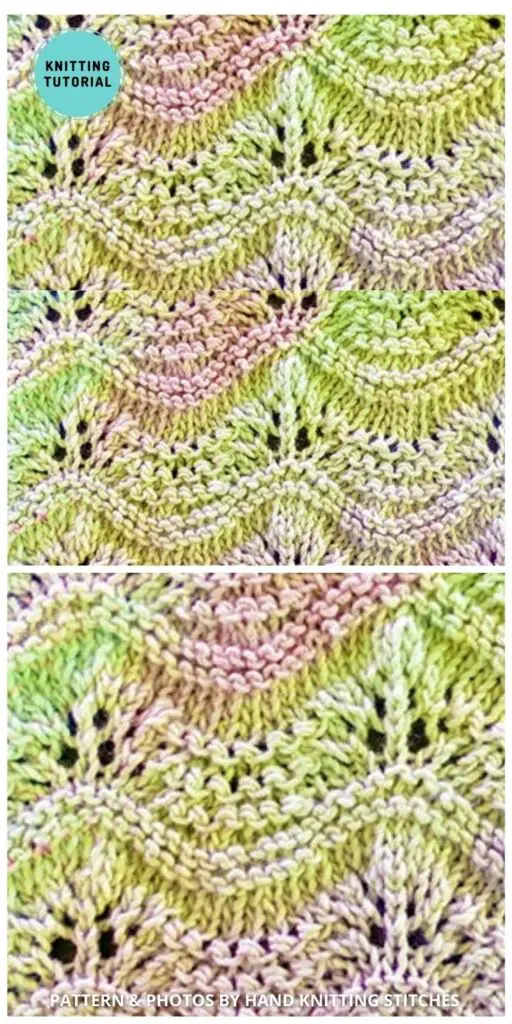 Old Shale Stitch - 6 Quick Knitted Old Shale Stitch Tutorials For Beginners