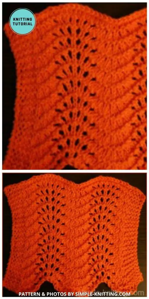 Old Shale Stitch Pattern - 6 Quick Knitted Old Shale Stitch Tutorials For Beginners