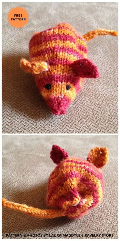 Refillable Catnip Mouse - 6 Free Cute Catnip Toy Knitting Patterns