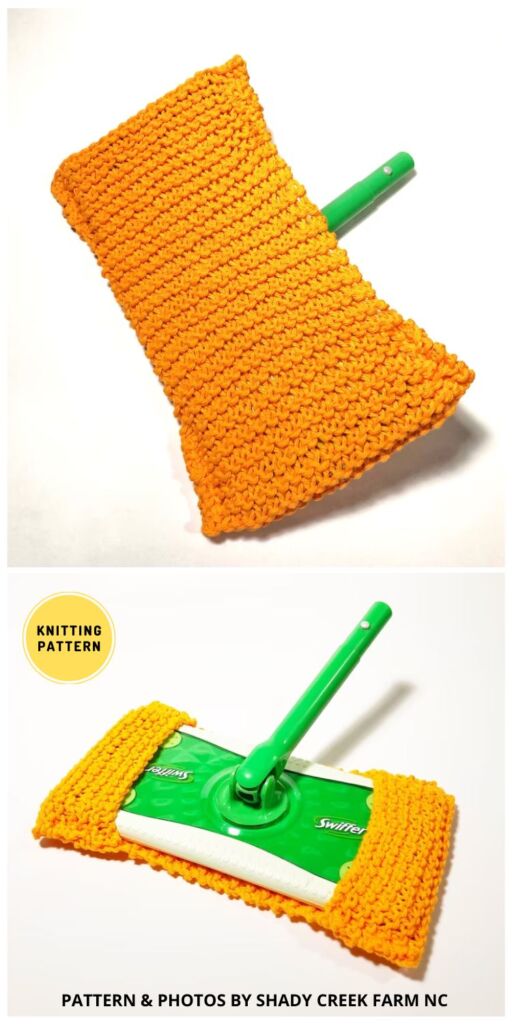 Reusable Knit Sweeper Cover - 6 Reusable Knitted Mop Cover Patterns
