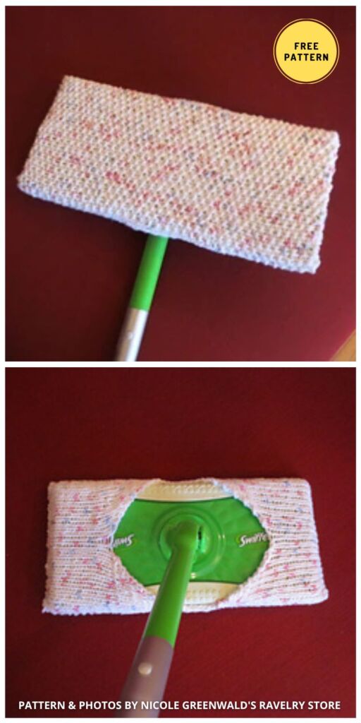 Swiffer Cover - 6 Reusable Knitted Mop Cover Patterns