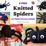 6 Free Knitted Spider Patterns For Halloween FB POSTER