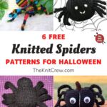 6 Free Knitted Spider Patterns For Halloween PIN 1