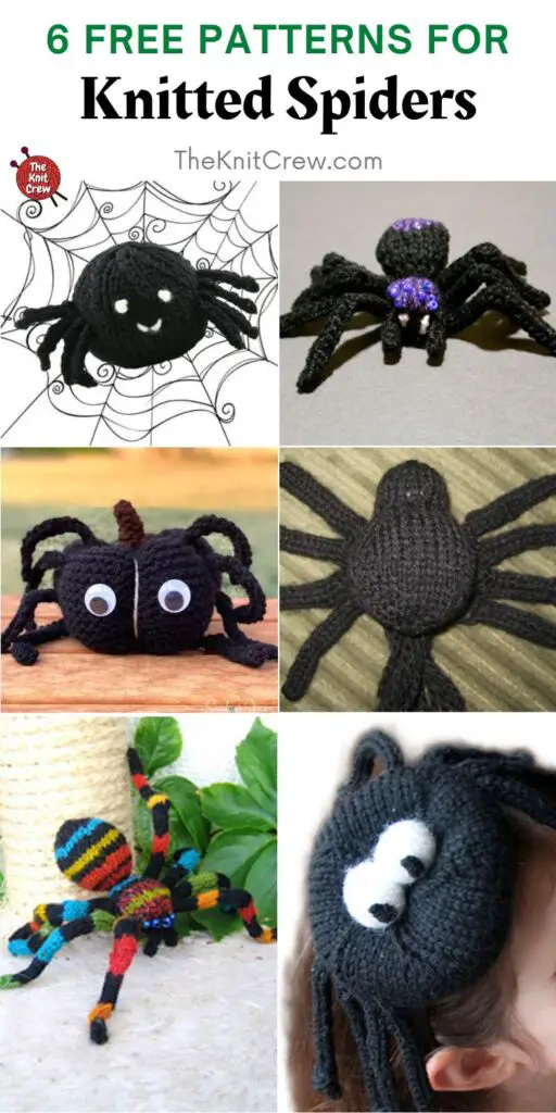 6 Free Patterns For Knitted Spiders PIN 2