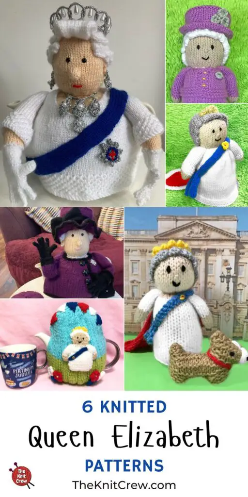 6 Knitted Queen Elizabeth Patterns PIN 3