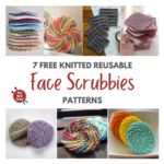 7 Free Knitted Reusable Face Scrubbie Patterns PIN 1