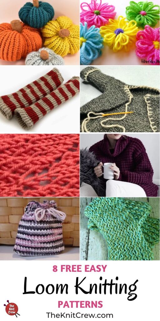 8 Free Easy Loom Knitting Patterns PIN 3