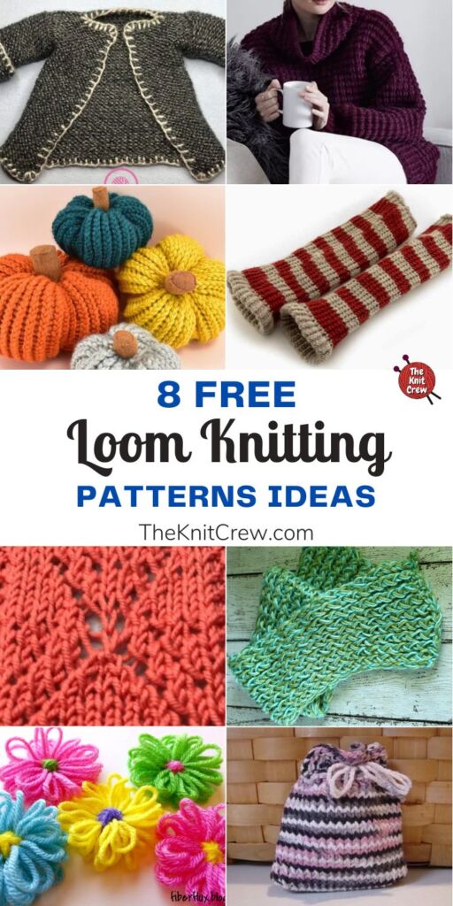 8 Free Loom Knitting Patterns Ideas PIN 1