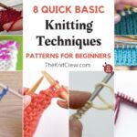 8 Quick Basic Knitting Technique Patterns For Beginners FB POSTER
