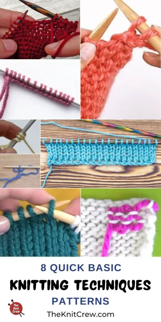 8 Quick Basic Knitting Technique Patterns PIN 3