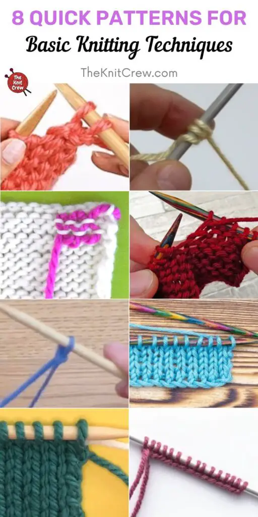 8 Quick Patterns For Basic Knitting Techniques PIN 2