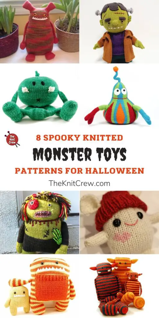8 Spooky Knitted Monster Toy Patterns For Halloween PIN 1