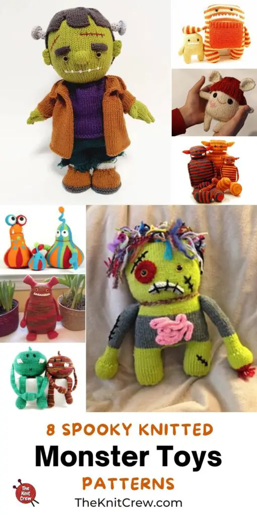 8 Spooky Knitted Monster Toy Patterns PIN 3