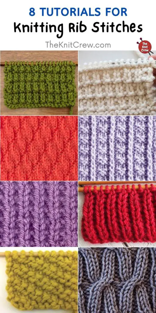 8 Tutorials For Knitting Rib Stitches PIN 2