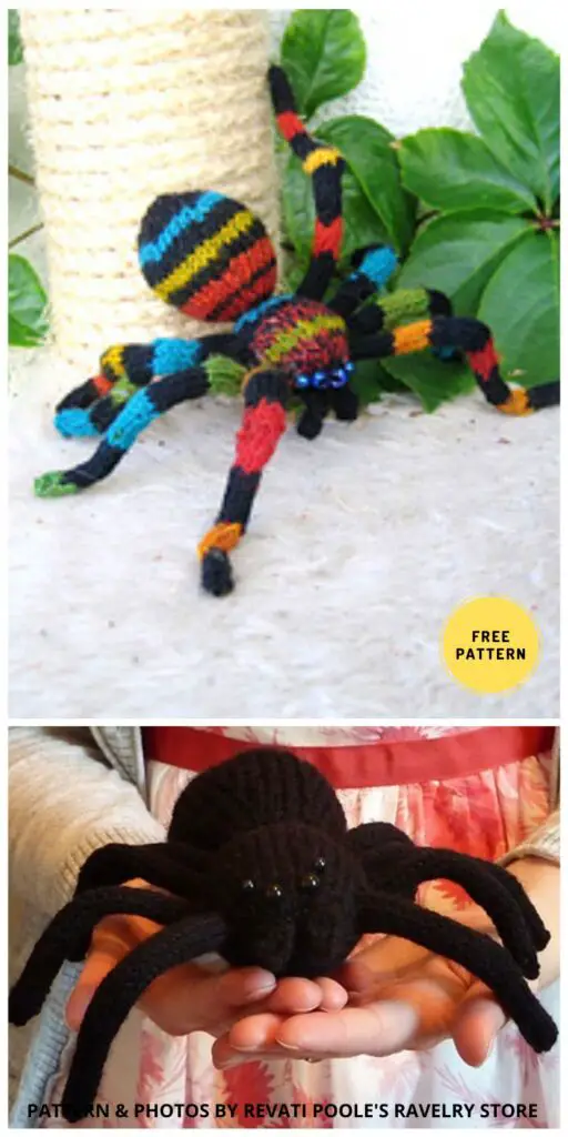 Arachnophobia Spider - 6 Free Knitted Spider Patterns For Halloween