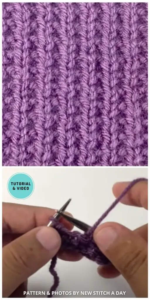 Broken Rib Stitch - 8 Knitted Rib Stitch Tutorials For Beginners