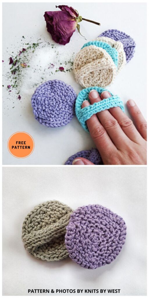 Facial Scrubbies- 7 Free Knitted Reusable Face Scrubbie Patterns