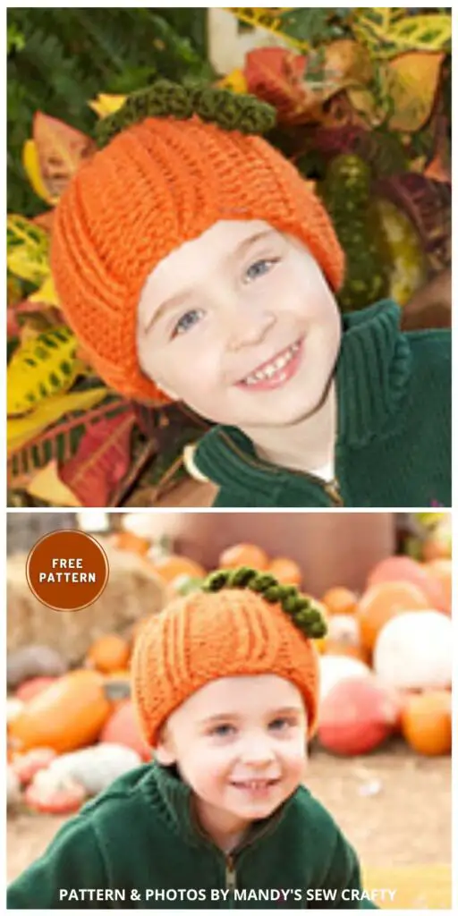 Knit Pumpkin Hat- 7 Free Knitted Pumpkin Hat Patterns