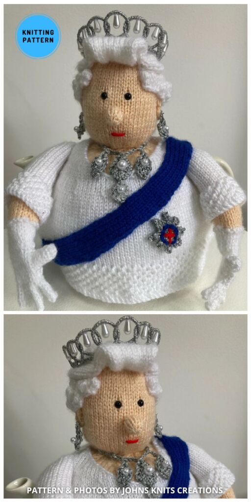 Queen Elizabeth II Tea Cosy - 8 Knitted Tea Cozy Patterns To Make