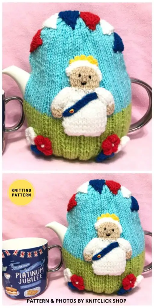 Royal Jubilee Queen Tea Cosy Cover - 6 Knitted Queen Elizabeth Patterns To Make