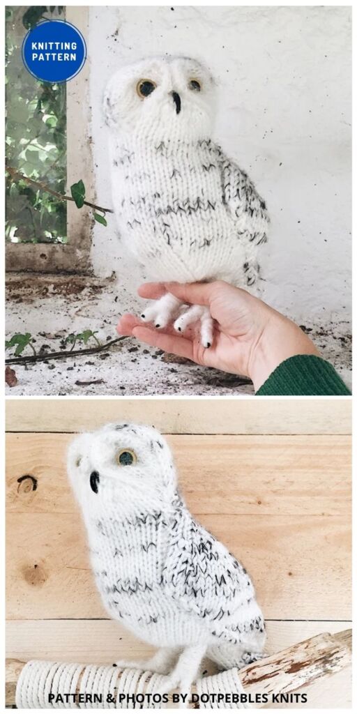 Snowy Owl Knitting Pattern - 8 Fun Knitted Owl Toy Patterns