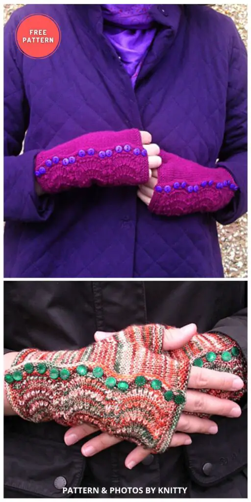 Spatterdash Wristwarmers - 9 Free Knitted Christmas Mitten Patterns