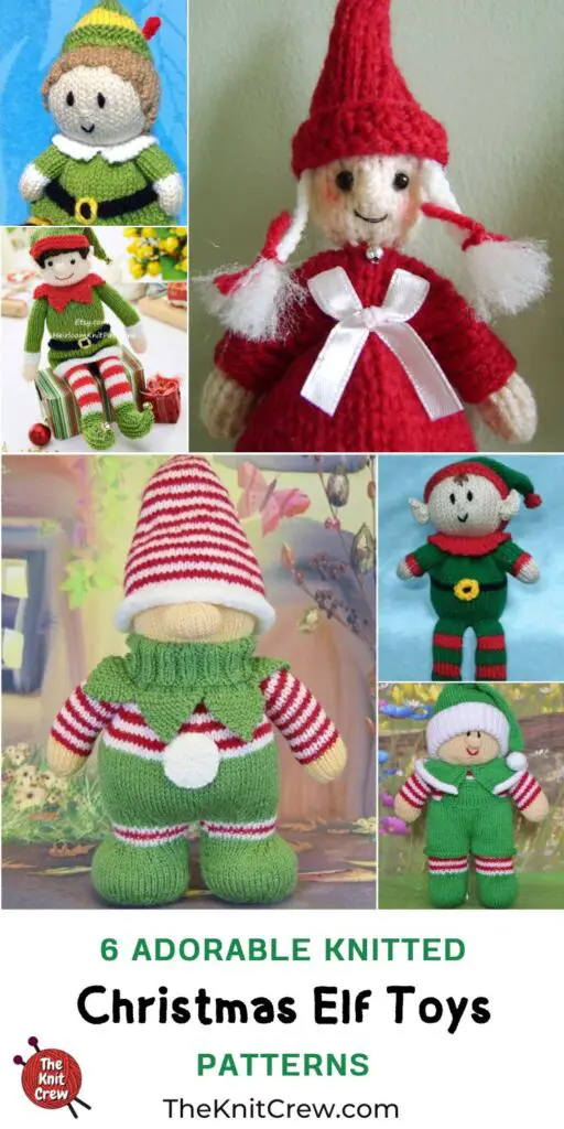 6 Adorable Knitted Christmas Elf Toy Patterns PIN 3