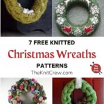 7 Free Knitted Christmas Wreath Patterns PIN 1