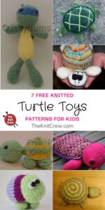 7 Free Knitted Turtle Toy Patterns For Kids - The Knit Crew